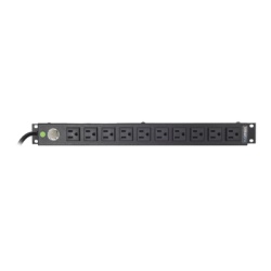 LINKEDPRO BY EPCOM HTCM-1U-10C Multicontacto Horizontal (PDU) de 10 Contactos (NEMA 5-15R) Rack 19" 1UR. Voltaje Entrada/Salida: 120Vca/15A
