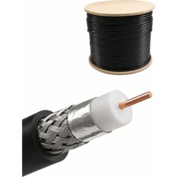 LINKEDPRO BY EPCOM LP-400/1000 Carrete de 305 Metros (1000 Pies) de Cable Coaxial Tipo RG-8 50 Ohms C/Conductor de Aluminio Recubierto de Cobre EstaNado y Malla D/ de Aluminio Recubierto Cobre EstaNad