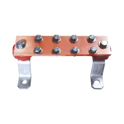 LINKEDPRO BY EPCOM LP-BUS-MURO Barra Union Muro 1000A / Cobre 100% / Montaje Incluido / Aisladores Rojos / EIA-TIA-BICSI / TMGB-TGB
