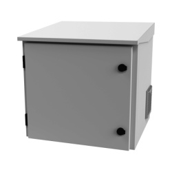 LINKEDPRO BY EPCOM LP-FORTE-09U-R3 Gabinete de Exterior con Rack de 19" de 9UR con Ventiladores y Termostato Se envia el Gabinete armado (Montaje a poste o torre se vende por separado).