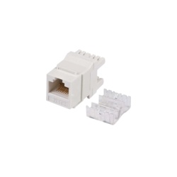 LINKEDPRO BY EPCOM LP-KJ-549-WH Modulo Jack Keystone Cat5e con Terminacion en Angulo 180 - Color Blanco