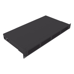 LINKEDPRO BY EPCOM LP-ODF-8024 Distribuidor de Fibra Optica Vacio 19 Pulgadas Acepta 4 Placas Acopladoras de Linkedpro Hasta 24 Fibras 1UR Incluye Charola de Empalme