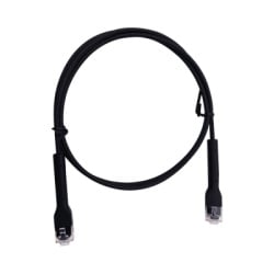 LINKEDPRO BY EPCOM LP-PSLIM-2BK Mini Patch Cord Cat6 Ultra Slim 2 Metros (6.56 Pies) Negro ? Ahorra Espacio sin Organizadores con Bota Flexible