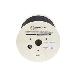 LINKEDPRO BY EPCOM LP-RDC-A2-1/2KM Carrete de 2 km de Fibra Optica Aerea redonda (Figura 0) G.657A2 tipo Drop Monomodo 1 hilo forro de 3 mm Span 80m