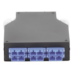 LINKEDPRO BY EPCOM LP-RDSCUSM Distribuidor de Fibra Optica para Riel Din 6 Acopladores SC/UPC Duplex Monomodo con Charola de Empalme