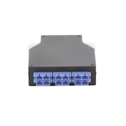 LINKEDPRO BY EPCOM LP-RDSCUSM Distribuidor de Fibra Optica para Riel Din 6 Acopladores SC/UPC Duplex Monomodo con Charola de Empalme