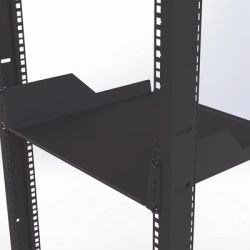 LINKEDPRO BY EPCOM LP-RSH-41-39-2U Charola para soportar equipos en Rack de 19" y 39 cm de Profundidad 2U Juego de 2 piezas iguales