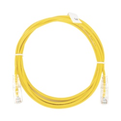 LINKEDPRO BY EPCOM LP-UT6-300-YE-28 Cable de Parcheo Slim UTP Cat6 - 3 Metros (9.84 Pies) Amarillo Diametro Reducido (28 AWG)