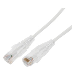 LINKEDPRO BY EPCOM LP-UT6A-05-WH28 Cable de Parcheo Slim UTP Cat6A - 0.5 Metros (1.64 Pies) Blanco Diametro Reducido (28 AWG)