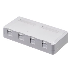 LINKEDPRO BY EPCOM LP-WP-07B Caja de Pared de 4 Puertos Sin Jack