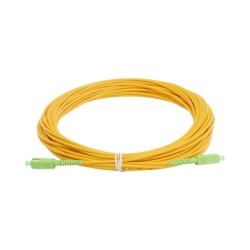 LINKEDPRO BY EPCOM LPSM3SCASCAS15 Jumper de Fibra Optica Monomodo SC/APC - SC/APC Simplex Color Amarillo 15 Metros (49.21 Pies)