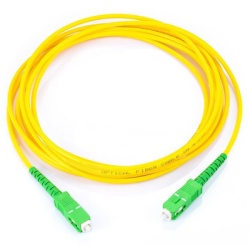 LINKEDPRO BY EPCOM LPSMJSCASCASP21 Jumper de Fibra Optica Monomodo SC/APC-SC/APC Simplex color amarillo 1 metro 2 mm