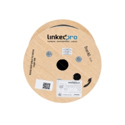 LINKEDPRO LPFIG0/1KM Cable de Fibra Óptica Drop / Monomodo G.657A2 / 1 Hilo / 3 mm / 1 km / LSZH / Aéreo y Ducto