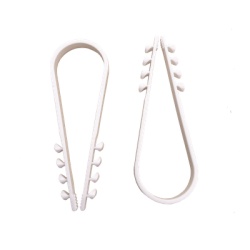 LINKEDPRO LPHOLD25 Bolsa con 100 clips sujetadores de plastico para cables de 19 a 25 mm. Ideales para instalaciones en pared brindan sujecion firme y segura.