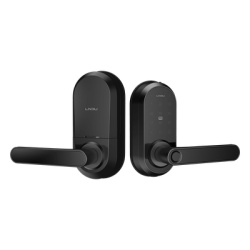 LNDU T225 Cerradura Inteligente Wi-Fi / Escaner de Huella Digital / Teclado Tactil / Compatible con App / 8 Baterias AA / Puerta Interior y Exterior / Funcion Normalmente Abierto / FCC Clase B