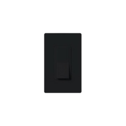 LUTRON ELECTRONICS CA1PSBLS Apagador de paleta Claro unipolar de encendido y apagado 15 A 120/277 V para todo tipo de cargas de iluminacion y motores color negro brillante