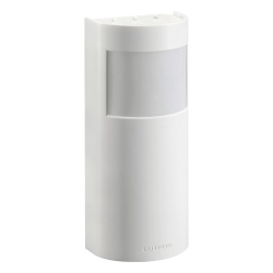 LUTRON ELECTRONICS LRF2OHLBPWH Sensor de ocupacion y vacancia inalambrico para pasillo PIR de haz largo y angosto cobertura hasta 45.7 m a bateria compatible con RadioRA 2 RA2 Select RadioRA 3 y Vive