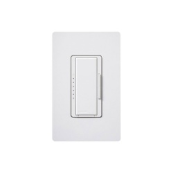 LUTRON ELECTRONICS MRF2S6CLWH Atenuador de pared inalambrico Maestro Wireless 150 W LED/CFL 600 W incandescente/halogeno 600 VA MLV 120 V no requiere neutro compatible con hub Vive color blanco