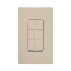 LUTRON ELECTRONICS SC6PFTP Caja de pared para contactos varios 6 mini espacios.