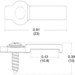 LUTRON RADIORA 3 LUMK1 Clip de montaje superficial para tira LED tunable white 10 mm paquete de 20 sistema Lutron Tape Light