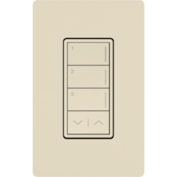 LUTRON RADIORA 3 RRSTW3RLLA (RadioRa3) Botonera Sunnata Blanco 3 escenas programe escenas diferentes en cada boton.
