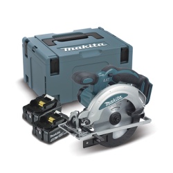 MAKITA DSS611RFE Sierra Circular Inalambrica de 18V Diametro de Disco 6-1/2in 3700 Rpm Incluye 2 Baterias Li-Ion de 3.0 Ah Cargador y Maletin.
