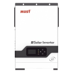 MUST PV181012LV Inversor / Cargador de 1 KW para Sistemas Tipo Isla a 12Vcd / 120Vca Onda Sinusoidal Pura con Controlador MPPT