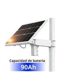 OEM OEM2030002 Sistema de energia solar inteligente All in-One CCTV / Panel solar de alta eficiencia grado A monocristalino 80 W / Bateria litio 90 AH 12V/ Carga MPPT 3.0/ Autonomia estimada 1-3 Dias