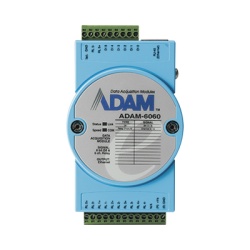 OPTEX ADAM-6060 MODULO CON 6 ENTRADAS Y 6 SALIDAS PARA INTEGRAR CON FIBER COMMAND VIA ETHERNET