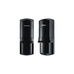 OPTEX AX-330PLUS Barrera fotoelectrica de 100 metros con la mejor tecnologia de deteccion de patrones para reducir falsas alarmas / Alambrico / 2 rayos / compatible con cualquier panel de alarma