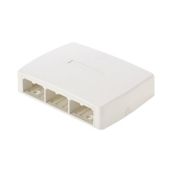 PANDUIT CBXQ6WH-A Caja de Montaje en Superficie Para 6 Modulos Mini-Com Color Blanco