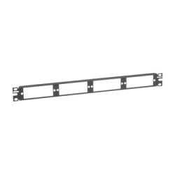PANDUIT CFAPPBL1 Patch Panel de Fibra Optica Para 4 Placas Acopladoras FAP o FMP Color Negro 1UR