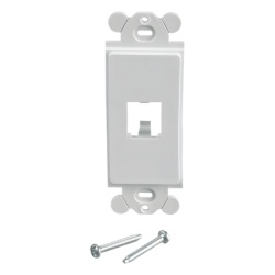 PANDUIT CFG1WH Marco de Modulo Para Placas Frontales Estandar GFCI Acepta 2 Modulos Mini-Com Color Blanco