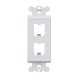 PANDUIT CFG2WH Marco de Modulo Duplex Para Placas Frontales Estandar GFCI Acepta 2 Modulos Mini-Com Color Blanco