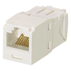 PANDUIT CJ6X88TGIW Conector Jack RJ45 Estilo TG Mini-Com Categoria 6A de 8 Posiciones y 8 Cables Color Blanco Mate