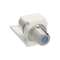 PANDUIT CMFWH Modulo Acoplador Coaxial Tipo F Mini-Com de 75 Ohms 3.0 GHz Color Blanco