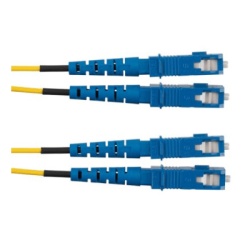 PANDUIT F923RSNSNSNM003 Jumper de Fibra Optica Monomodo 9/125 OS2 SC-SC Duplex OFNR (Riser) Color Amarillo 3 Metros (9.84 Pies)