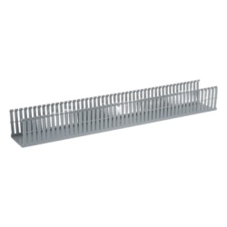 PANDUIT FC3X4LG2 Canaleta Ranurada de PVC con Tapa Tipo F 82.6 mm de Ancho 79.2 mm de Alto y 2 m de Largo Color Gris