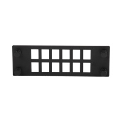 PANDUIT FPONEAP12 Placa Para 12 Adaptadores de Fibra Optica Uso con Gabinetes FPONE3 y FPONE4