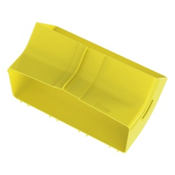 PANDUIT FRIV4512X4LYL Bajada Vertical Interior de 45º con Tapa Para uso con Canaletas 12X4 FiberRunner? Color Amarillo