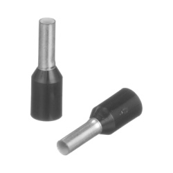 PANDUIT FSD78-6-D Ferrule Aislado Para Cables 16 AWG PIN de 6 mm de Longitud Mango Color Negro Paquete de 500 Piezas.