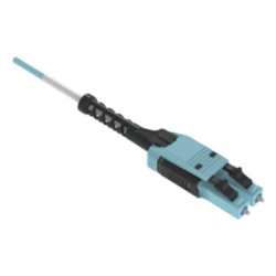 PANDUIT FZ2RPU1U1ONM002 Jumper de Fibra Óptica / Multimodo OM4 50/125 / LC-LC Uniboot Duplex / OFNP Plenum / 2 m (6.6 ft) / Color Aqua