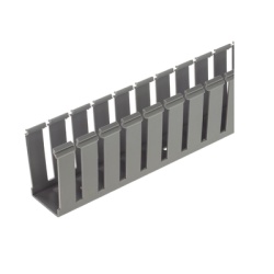 PANDUIT G2X2LG6 Canaleta Ranurada de PVC sin Tapa Tipo G 2.25 in de Ancho 2.12 in de Alto y 1828.8 mm de Largo Color Gris