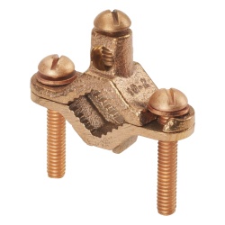 PANDUIT GPC2-1D-C Abrazadera de Bronce para Tierra Fisica para Conductor 2 AWG 1 Pieza