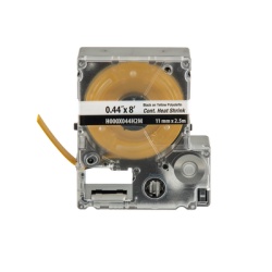PANDUIT H000X044H2M Casete de Etiquetas Continuas Termorretractil 11.2 mm. de Ancho x 2.4 Metros (7.87 Pies) de Largo. Poliolefina Amarilla