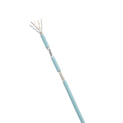 PANDUIT ISFCH6X04ATL-UG Bobina de Cable Blindado SF/UTP Categoria 6A Uso Industrial con Resistencia al Aceite y Rayos UV Multifilar 24/7 (Flexible) Color Azul Cerceta Bobina de 305 Metros (1000 Pies)