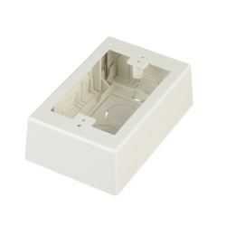 PANDUIT JBX3510IW-A Caja de Pared Superficial / PVC Auto-extinguible / 5 x 3.26 x 1.62 in / Salidas 1/2-3/4-1 in / Blanco Mate