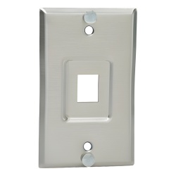 PANDUIT KWPY Placa de Pared Telefonica Salida de 1 Puerto Keystone de Acero Inoxidable