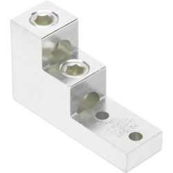 PANDUIT LAM2SB600-38-1Y Zapata Mecánica de Aluminio Doble Barril 2 Orificios 600 kcmil Perno 3/8", Pieza
