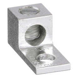 PANDUIT LAMA2-14-C Conector Mecanico de Aluminio de Un Orificio 1/4" y Un Barril para Cable de 14 a 2 AWG. 1 Pieza